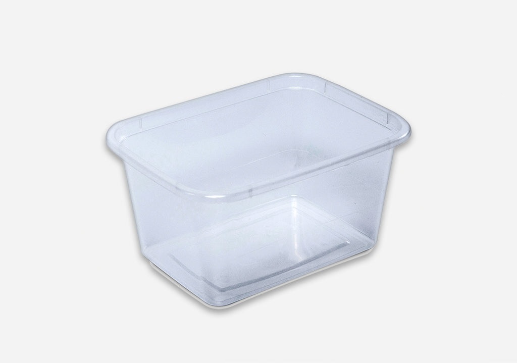 W 250 Plastic Container with Lid Rectangle